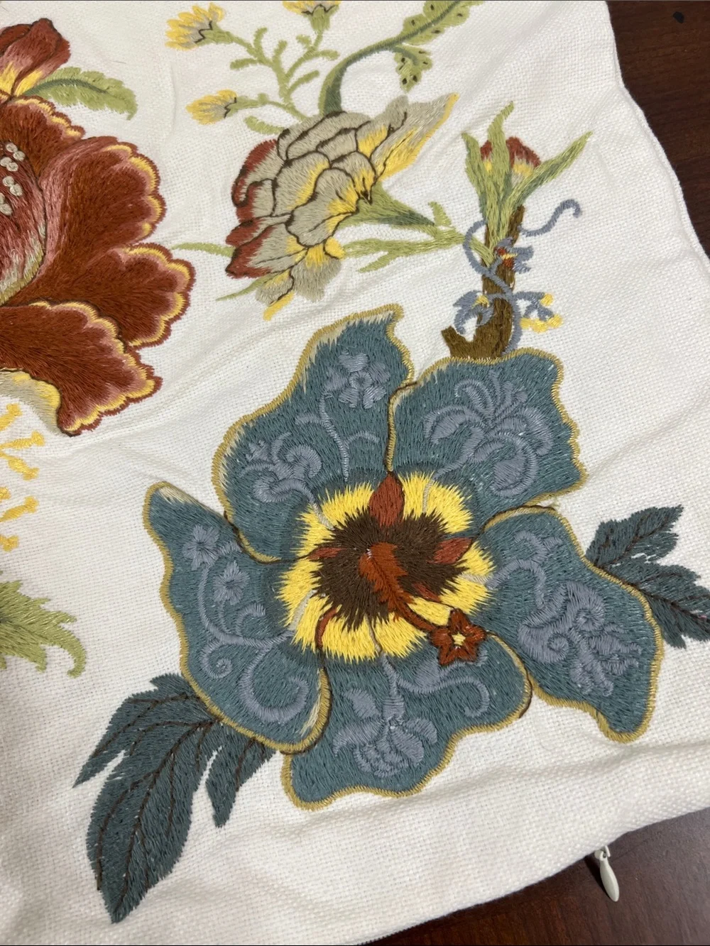 Pottery Barn Embroidered Pillow Cover
